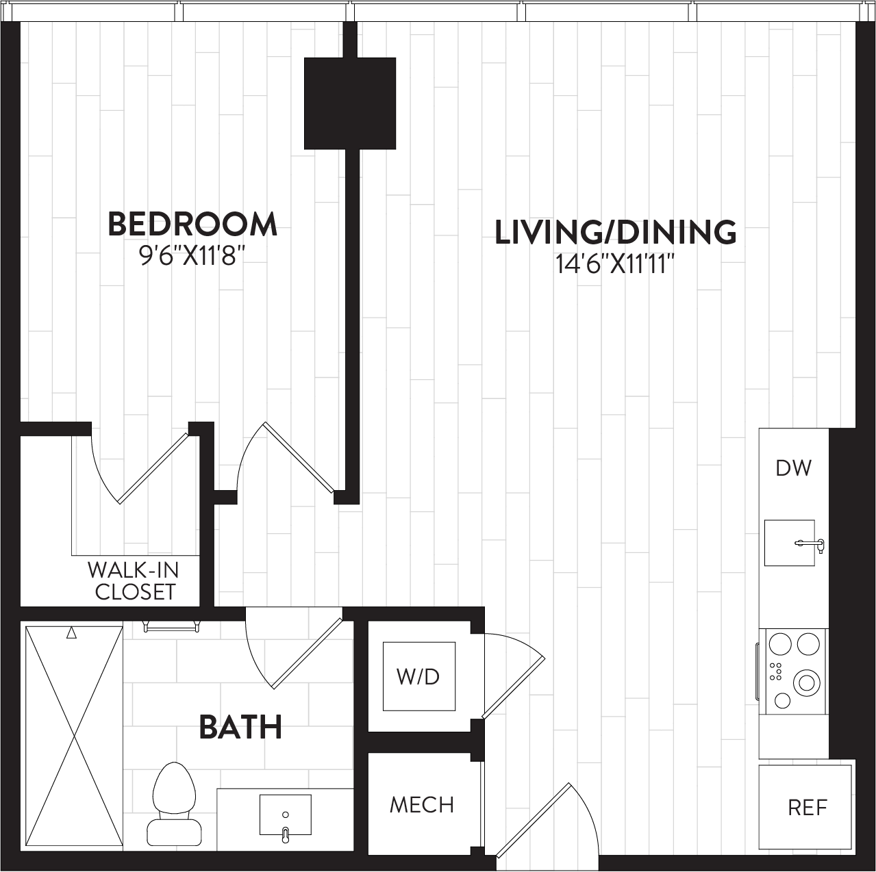 Floor Plan Image of Apartment Apt 0911A